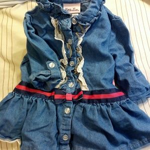 Girls Little Lass Jean Dress